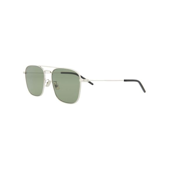 Saint Laurent Aviator-Frame Metal Sunglasses Silver Unisex-Adult - Picture 2 of 6